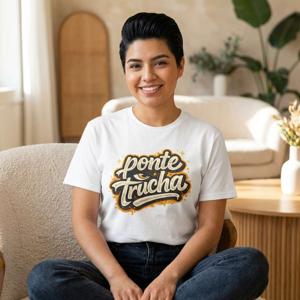 Ponte Trucha Graphic Tee — Streetwear T‑Shirt — Ni de Aquí Ni de Allá